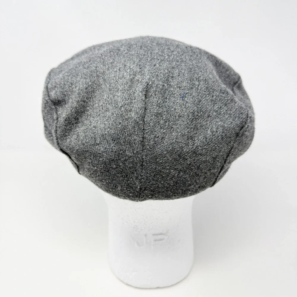 Country Gentleman Mens Grey Wool Blend Flat Cap Ivy Newsboy Hat Size 7 5/8